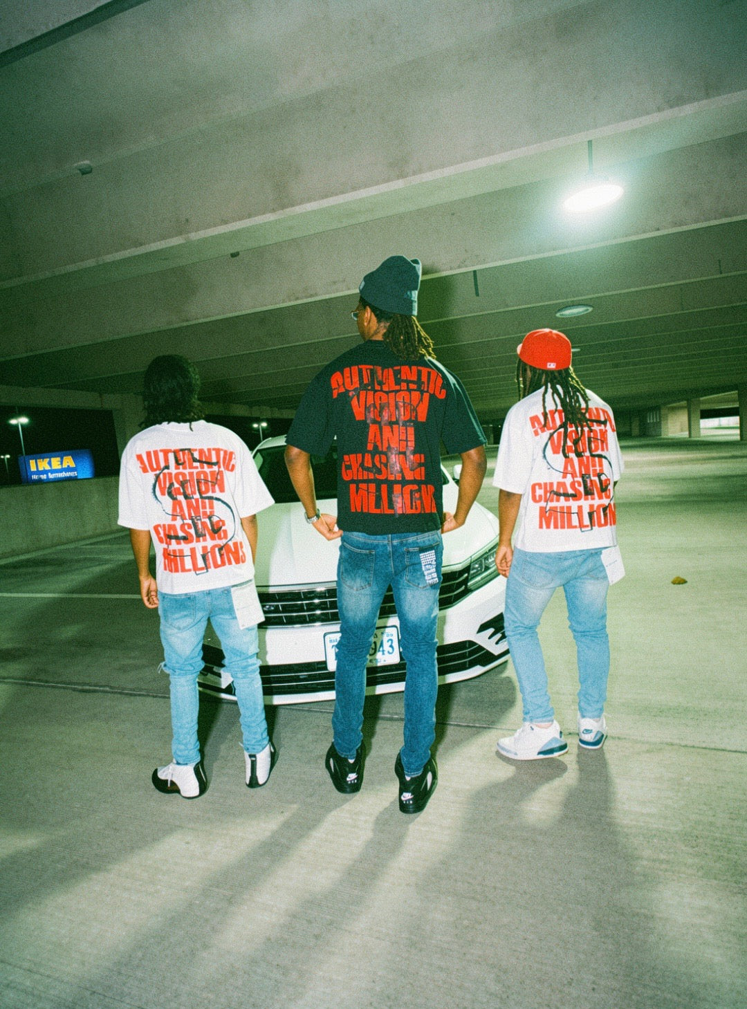 “Authentic Vision AND Chasing Millions”Black Boxy Tee