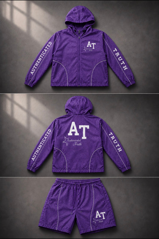 Purple AT Windbreaker Set