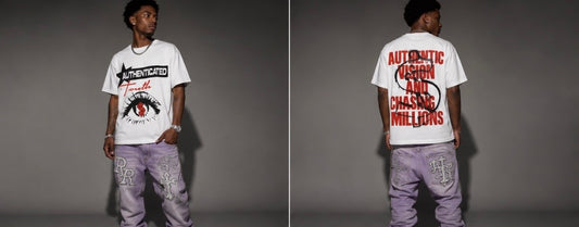 “Authentic Vision AND Chasing Millions”White Boxy Tee